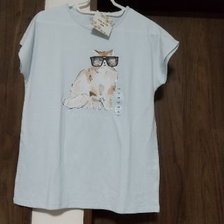 ユニクロ(UNIQLO)のユニクロ PAUL & JOE コラボ Tシャツ 160 猫 キッズ 女の子(Tシャツ/カットソー)