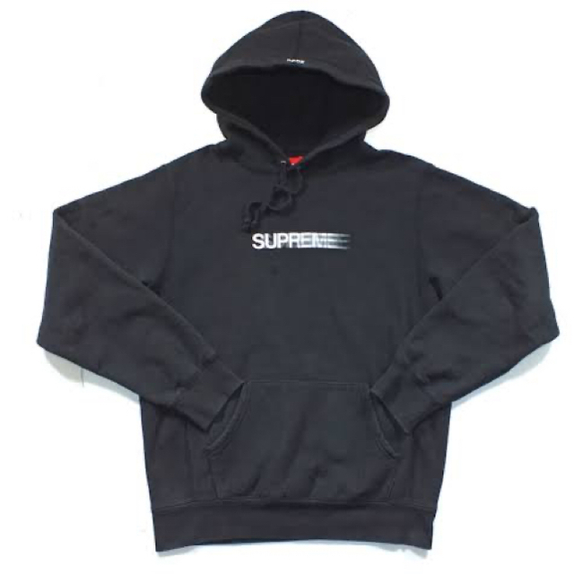 Lsize 黒 Supreme Motion Logo hooded