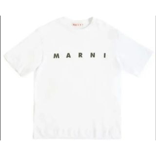 マルニ(Marni)の【新作】MARNI ロゴTシャツ　ホワイト　12(Tシャツ(半袖/袖なし))