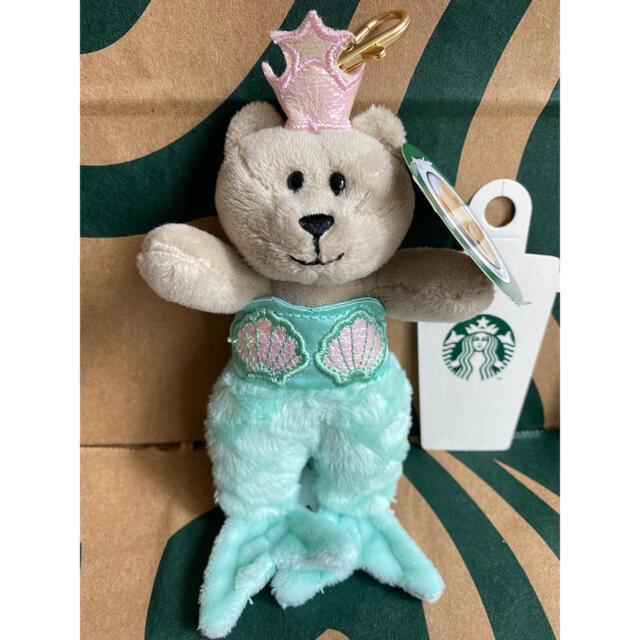 Starbucks Coffee(スターバックスコーヒー)のスターバックス　アニバーサリー2021ベアリスタマーメイドMini スタバ　J エンタメ/ホビーのおもちゃ/ぬいぐるみ(ぬいぐるみ)の商品写真