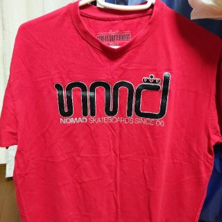 NOMAD  Tシャツ　赤　M(Tシャツ/カットソー(半袖/袖なし))