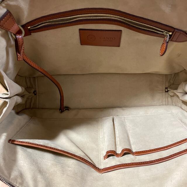 GANZO(ガンゾ)のガンゾ　シンブライドル　ブリーフケース　ブラウン メンズのバッグ(ビジネスバッグ)の商品写真