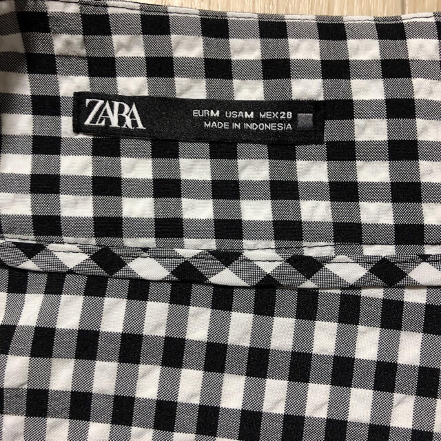 ZARA(ザラ)のZARA ギンガムチェックロングスカートM レディースのスカート(ロングスカート)の商品写真