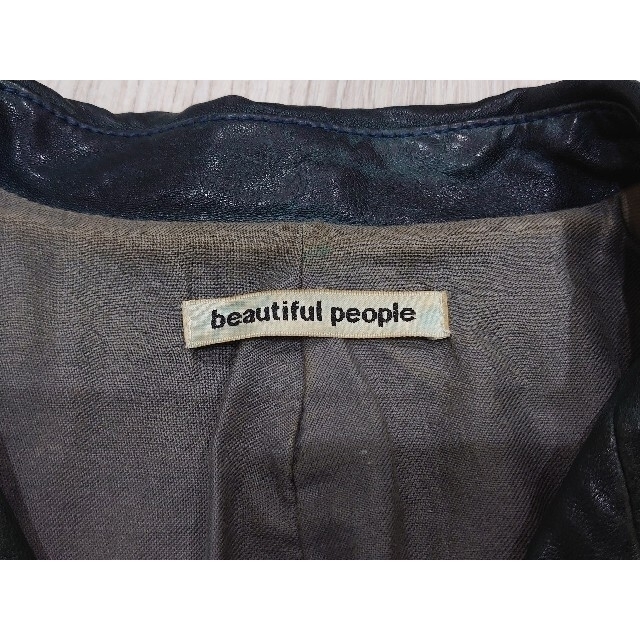 beautiful people(ビューティフルピープル)のレア❗180サイズ❗ beautiful people ダブルライダース 180 メンズのジャケット/アウター(ライダースジャケット)の商品写真