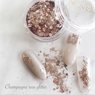 NOVEL champagne rose Glitter(ネイル用品)