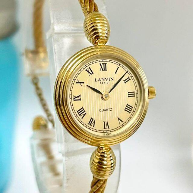 LANVIN(ランバン)の195 ランバン時計　レディース腕時計　ワイヤーブレス　アンティーク　希少 レディースのファッション小物(腕時計)の商品写真