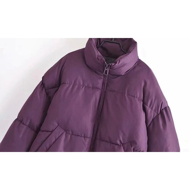 ZARA(ザラ)の🌰9月新作🌾5740◆purple パープル 中綿 ダウンコート レディースのジャケット/アウター(ダウンコート)の商品写真