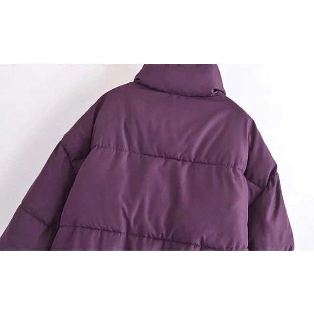 ZARA(ザラ)の🌰9月新作🌾5740◆purple パープル 中綿 ダウンコート レディースのジャケット/アウター(ダウンコート)の商品写真