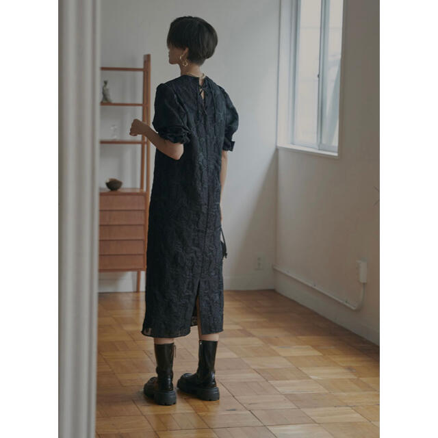 Ameri VINTAGE - FLOWER JACQUARD STRAIGHT DRESSの通販 by NANA's ...