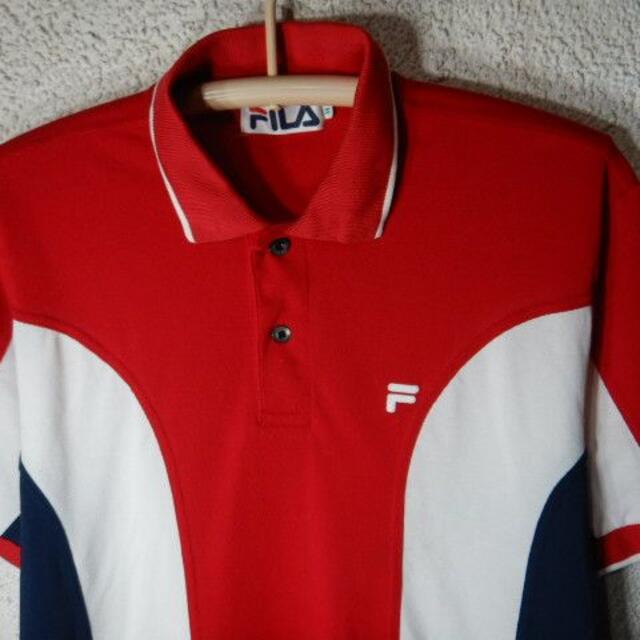 FILA(フィラ)のo3639　レア　FILA　フィラ　日本製　ビンテージ　ポロシャツ メンズのトップス(ポロシャツ)の商品写真