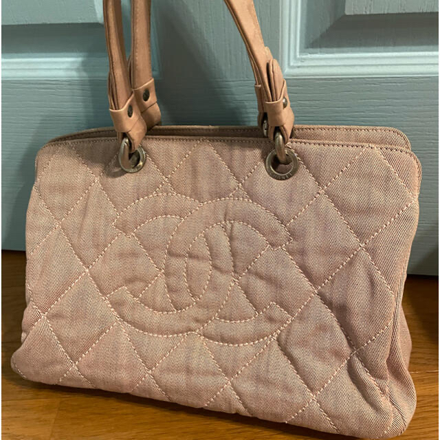 【高額売筋】 CHANEL - CHANELデニムハンドバッグ ピンク ハンドバッグ