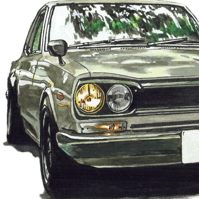 GC-1073 BMW2002/M6限定版画 直筆サイン額装●作家平右ヱ門