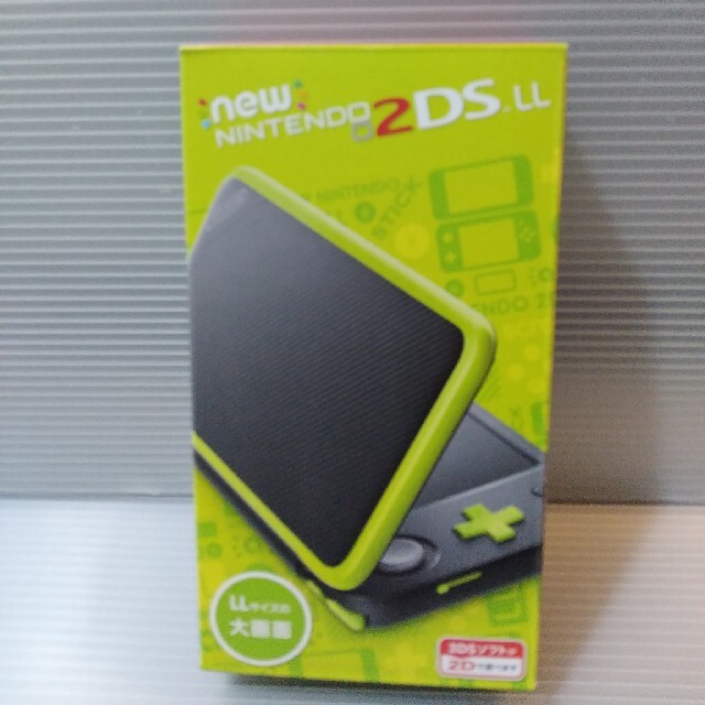 未使用 ニンテンドー 2DS LL ブラック×ライム Nintendo