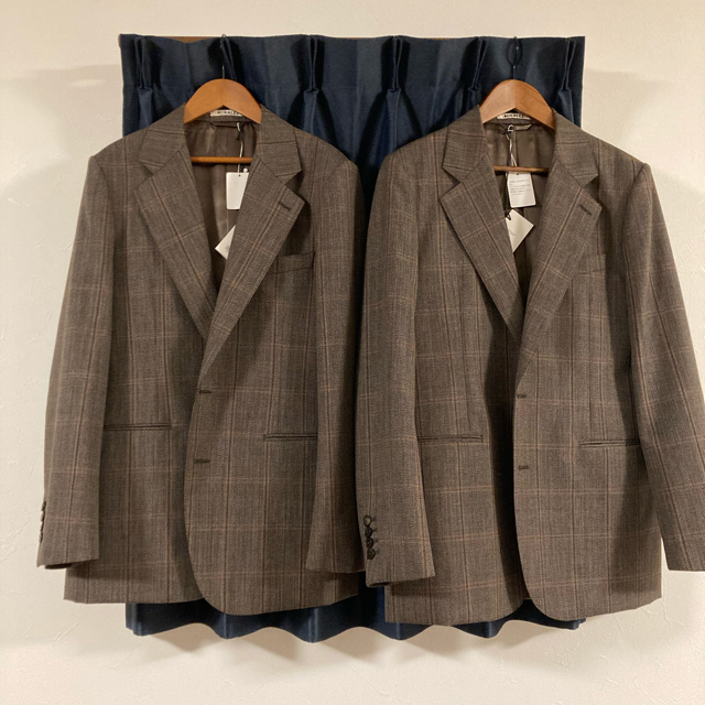 21aw AURALEE BLUEFACED WOOL CHECK JACKET