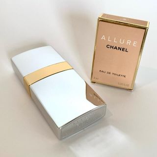 シャネル(CHANEL)のシャネル　アリュール　メッキケース付きパルファム＋オードゥトワレットサンプル(香水(女性用))