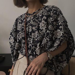 アメリヴィンテージ(Ameri VINTAGE)のamerivintage souffle round blouse(シャツ/ブラウス(長袖/七分))