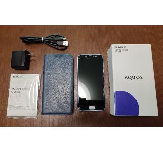 アクオス(AQUOS)のSIMフリー AQUOS sense2 SH-M08 アーバンブルー 本体(スマートフォン本体)