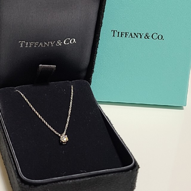 Tiffany & Co.(ティファニー)のお値下【美品】TIFFANY ダイヤモンドペンダント　0.17カラット レディースのアクセサリー(ネックレス)の商品写真