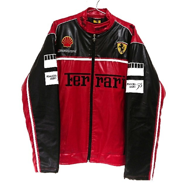 Ferrari - 美品 フェラーリ レーシングジャケット ビッグロゴ メンズ