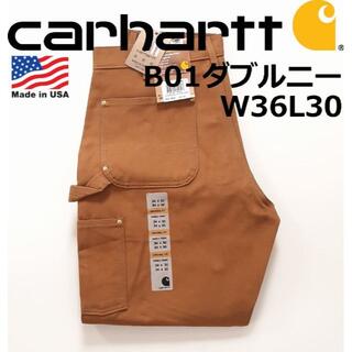 カーハート(carhartt)のUSA製 カーハート Carhartt B01 W36L30 ダブルニー BRN(ワークパンツ/カーゴパンツ)