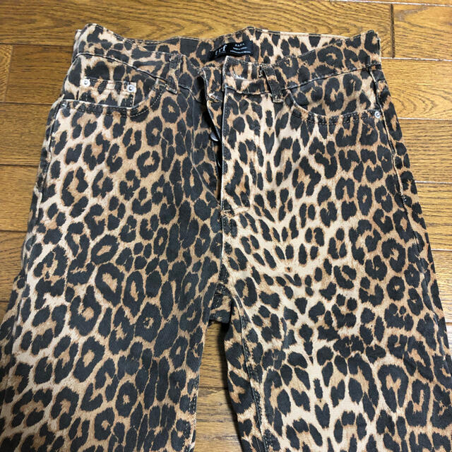 ZARA - ZARA レオパードデニムの通販 by aya's shop｜ザラならラクマ