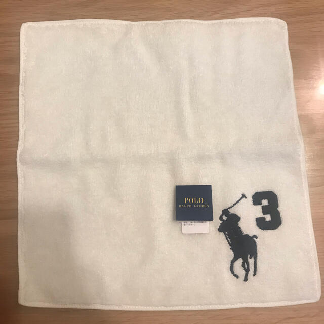 POLO RALPH LAUREN(ポロラルフローレン)の【sss様専用】タオルハンカチ　1枚　白 メンズのファッション小物(ハンカチ/ポケットチーフ)の商品写真