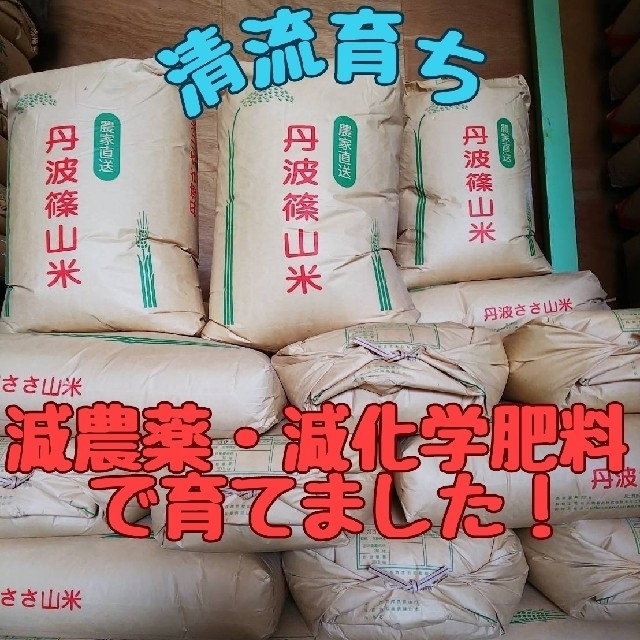 米/穀物　兵庫県丹波篠山米　販促用品　玄米30kg(減農薬,減化学肥料栽培)　清流育ち　LITTLEHEROESDENTISTRY