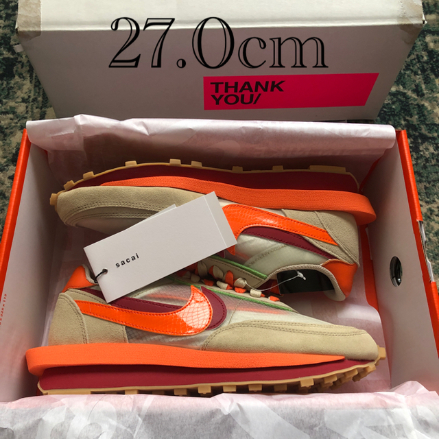 27.0cm sacai clot NIKE LDwaffle ナイキ サカイ