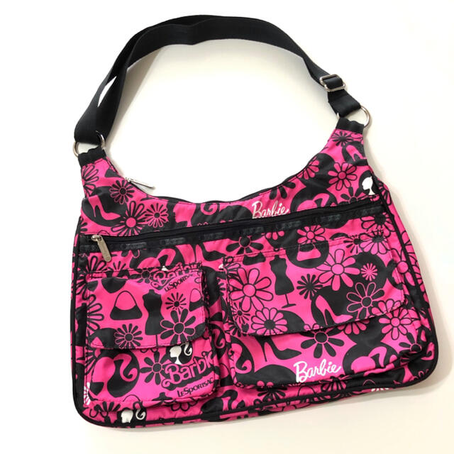 35x42x16cm表面LeSportsac☆希少！限定バービー柄 ショルダーバッグ