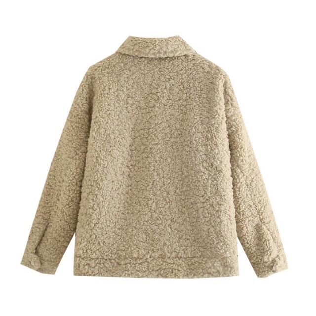 ZARA(ザラ)の🌰9月新作🌾5745◆ボア ジャケット コート レディースのジャケット/アウター(ニットコート)の商品写真