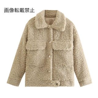 ザラ(ZARA)の🌰9月新作🌾5745◆ボア ジャケット コート(ニットコート)