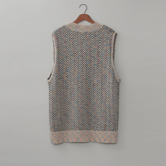 masu candy long knit vest