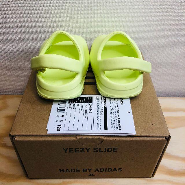 adidas - YEEZY SLIDE INFANT GLOW GREEN イージー スライドの通販 by