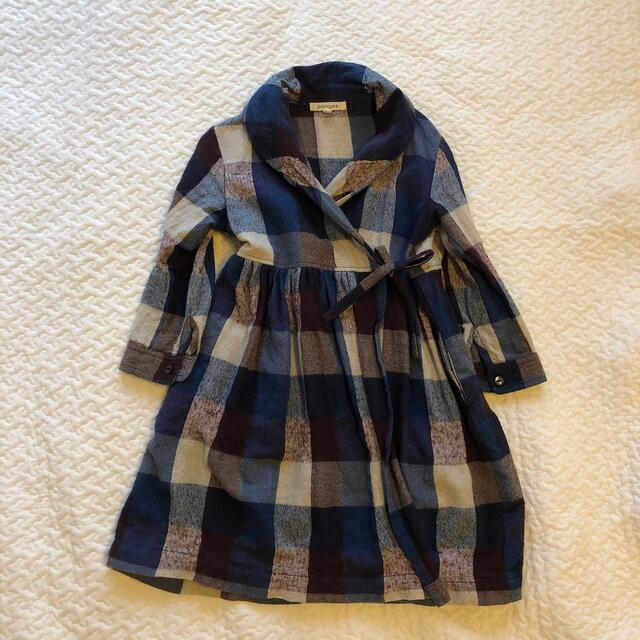 bobo chose(ボボチョース)のネルチェックワンピース キッズ/ベビー/マタニティのキッズ服女の子用(90cm~)(ワンピース)の商品写真