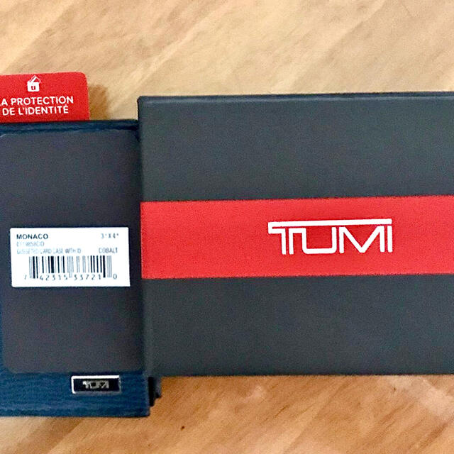 TUMI(トゥミ)のTUMI Gusseted ガセットカードケース コバルト(国内未販売品) メンズのファッション小物(名刺入れ/定期入れ)の商品写真