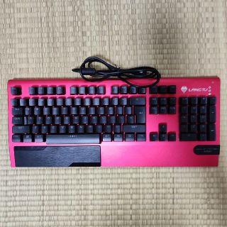 LANGTJ 青軸 US キーボード(PC周辺機器)