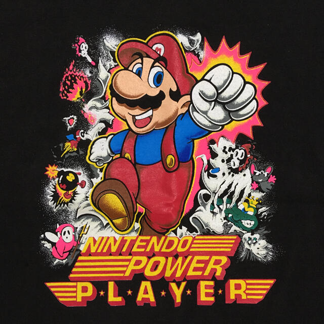 スーパーマリオ（USA版？）Tシャツ　Nintendo Power player