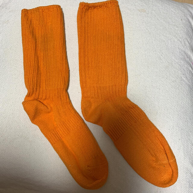 靴下屋(クツシタヤ)の靴下屋 オレンジ ルーズソックス レディースのレッグウェア(ソックス)の商品写真