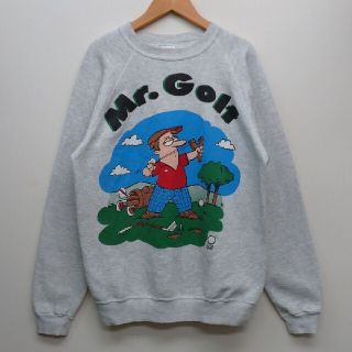 ヘインズ(Hanes)のVINTAGE Mr.Golf Hanes USA製 スウェット L(スウェット)