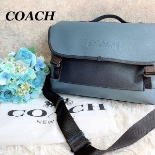 コーチ(COACH)の美品◎コーチ　2021年新作　カラーブロック　リーグバイクバッグ　メッセンジャー(メッセンジャーバッグ)