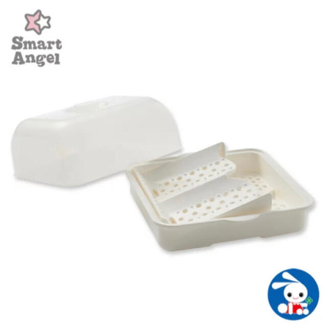 西松屋(ニシマツヤ)の西松屋 Smart Angel 哺乳瓶レンジ消毒器 キッズ/ベビー/マタニティの洗浄/衛生用品(哺乳ビン用消毒/衛生ケース)の商品写真