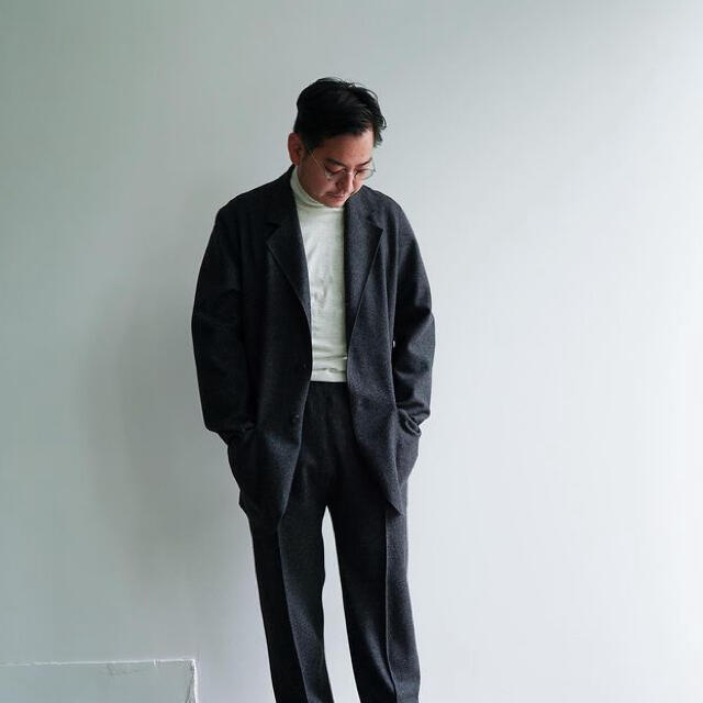 Cale for TF natural wool felt jacket 別注テーラードジャケット