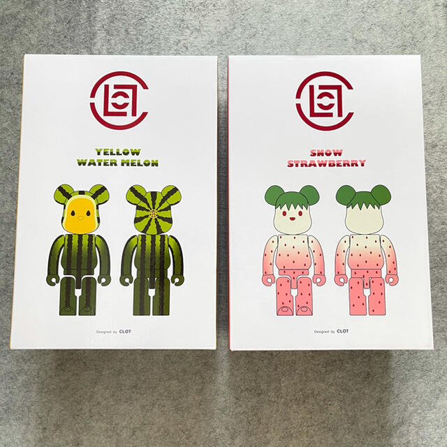 BE@RBRICK Summer Fruits CLOT 100% & 400% ハンドメイドのおもちゃ(フィギュア)の商品写真