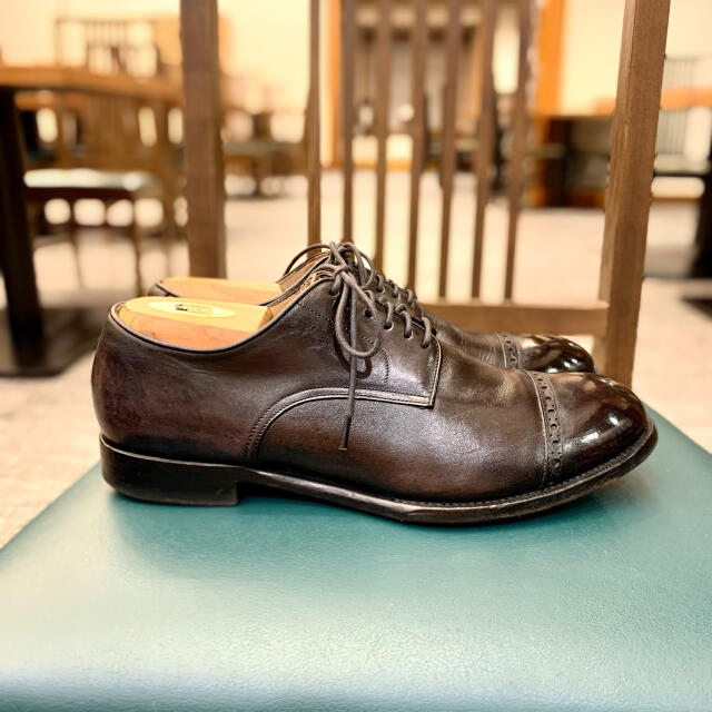 Paul Smith - イタリア製《Paul Smith》外羽根キャップトゥUK6.5の通販 ... ポールスミス ドレスシューズ プレーントゥ 外羽根 ブラウン