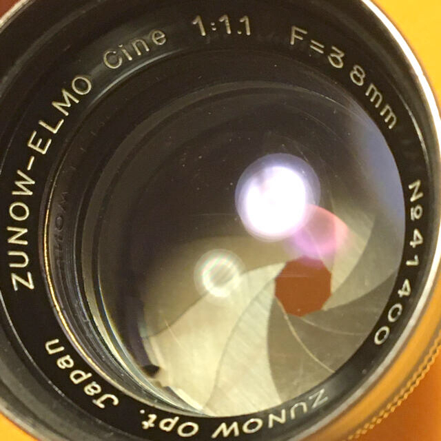 カメラZUNOW ELMO ズノー 大口径レンズ 38mm F1.1 光学美品