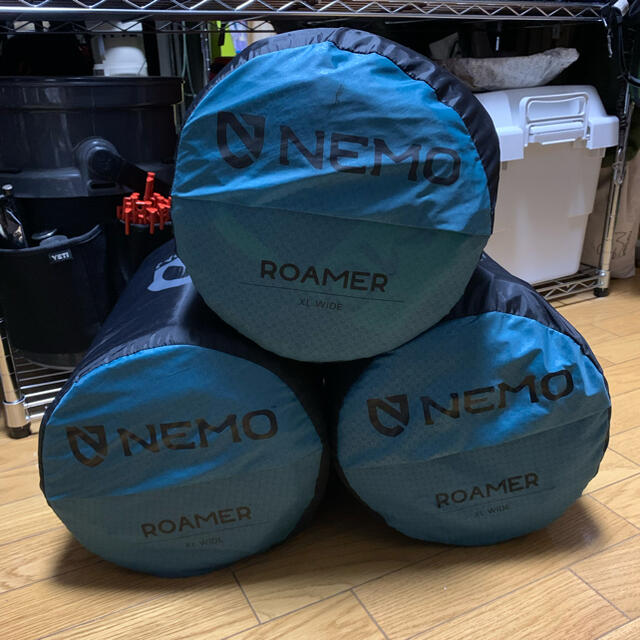 生まれのブランドで NEMO ローマーXLワイド 3個セット+α 寝袋/寝具