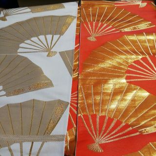 正絹袋帯全通リバーシブル(帯)