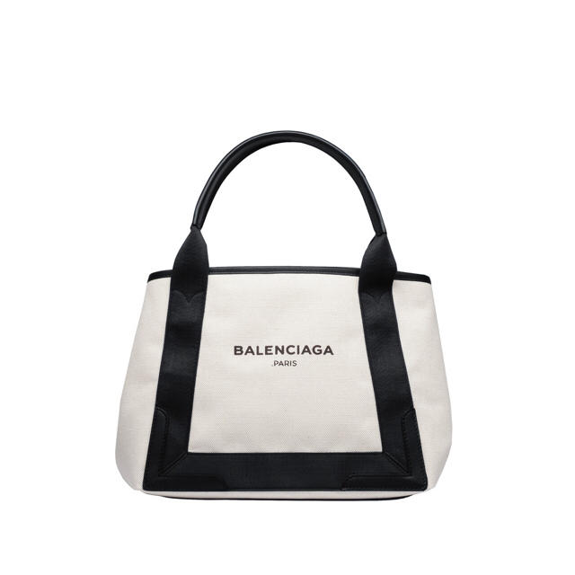 【2022?新作】 Balenciaga - 【ユッキー5507】BALENCIAG ネイビーカバ S ブラック トートバッグ