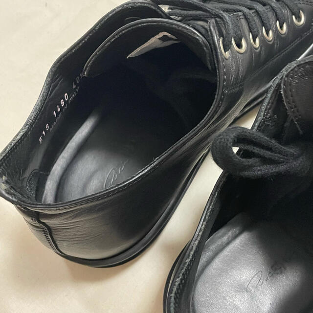 Rick Owens(リックオウエンス)のRICK OWENS ラモーンズ オールレザー スニーカー メンズの靴/シューズ(スニーカー)の商品写真