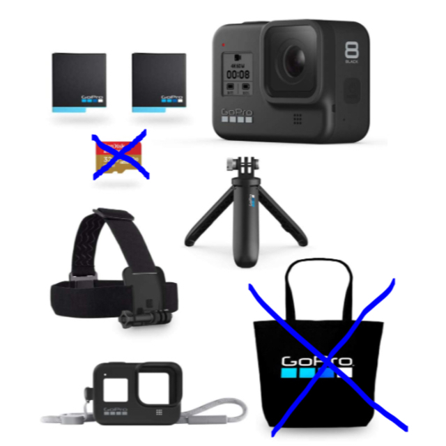 GoPro(ゴープロ)のGoPro HERO8 Black 限定ボックス + スリーブ+ランヤード スマホ/家電/カメラのカメラ(ビデオカメラ)の商品写真